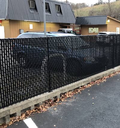 commercial metal link fence parking lotVirginia